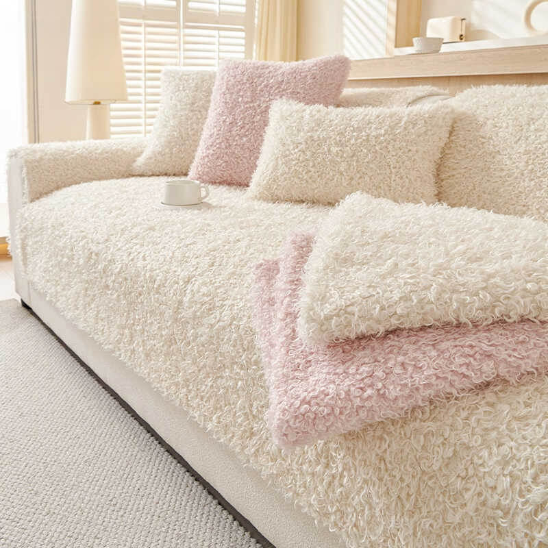 Autumn and Winter Plush Sofa Cushion