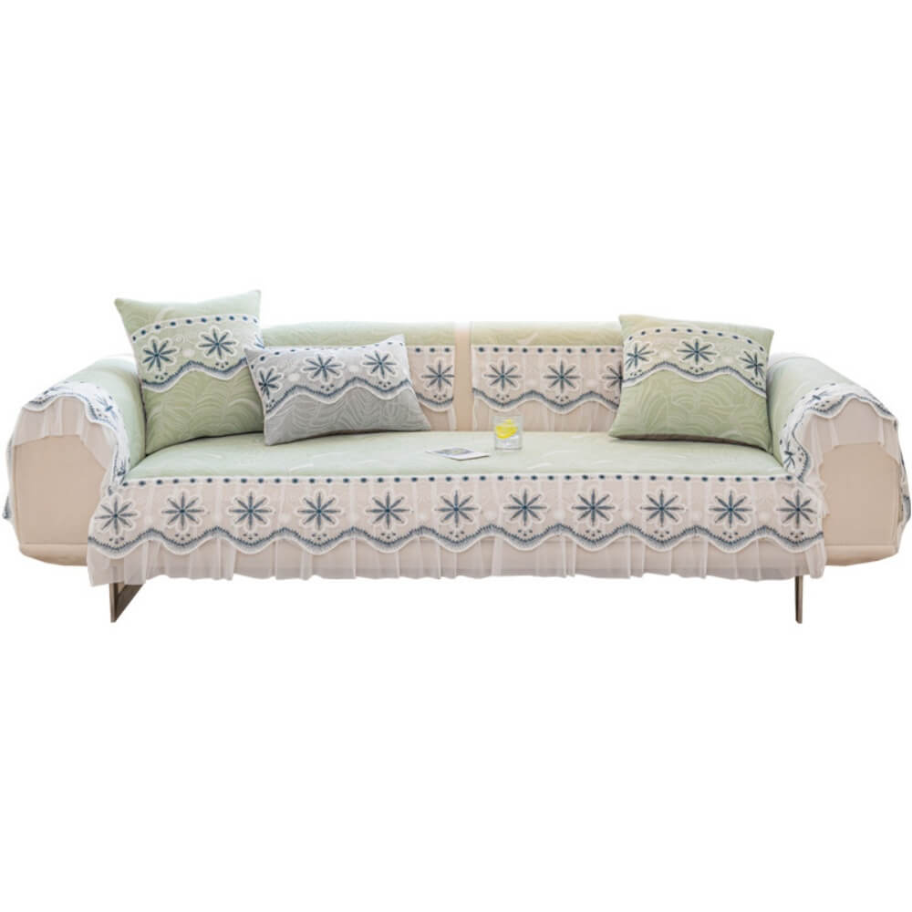 Fresh Summer Ice Silk Non-Slip Sofa Cover Cloth Towel