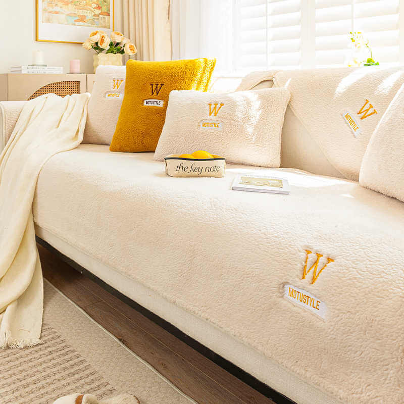 Lambswool Warm Velvet Sofa Cushion