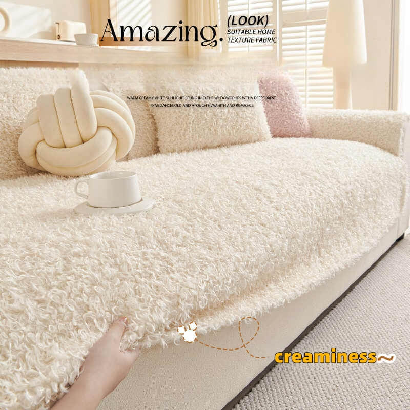 Autumn and Winter Plush Sofa Cushion