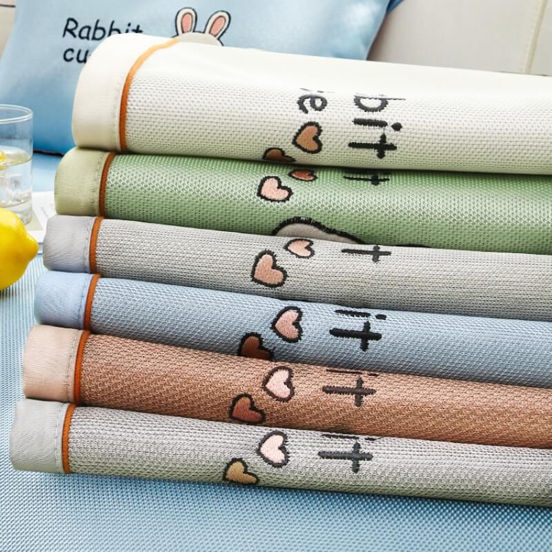 Summer Ice Silk Sofa Cushion, Cartoon Cool Feeling Seat Cushion, Summer Sofa Cover