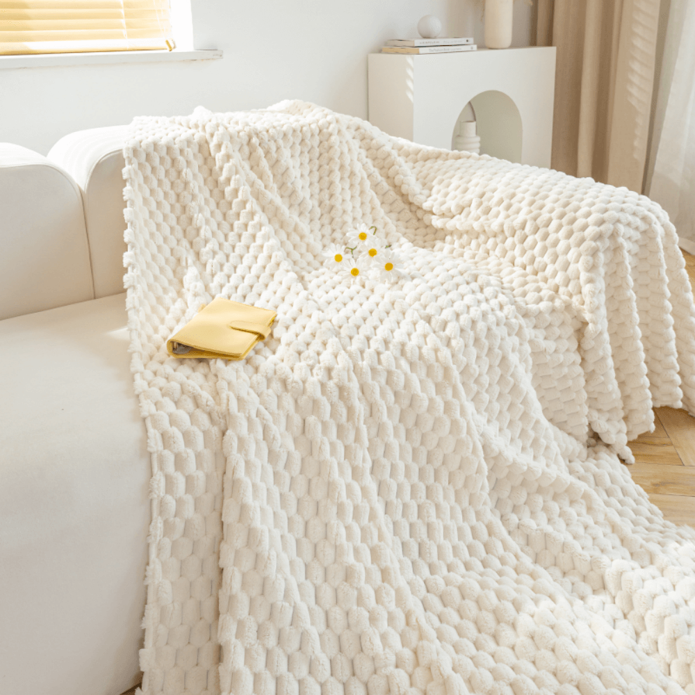 Thickened Plush Sofa Cover, Anti-Cat Scratch Cushion