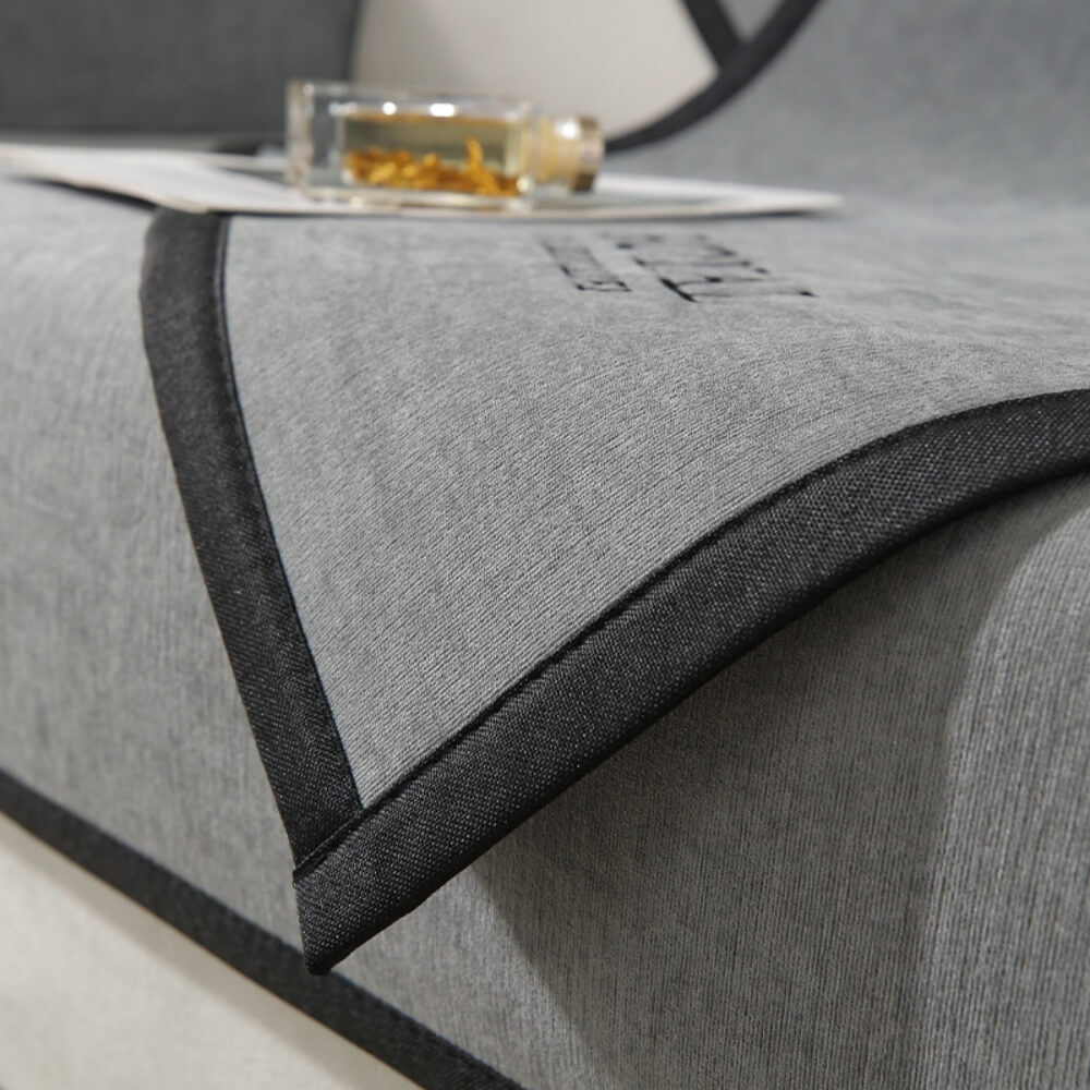 Chenille Sofa Cushion, Four-Season Universal Non-Slip Simple Modern Light Luxury Cover