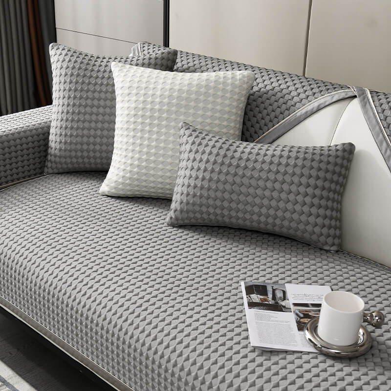 Cool Bean Ice Silk Sofa Cushion, Summer Non-Slip Seat Cushion, Best-Selling Summer Sofa Cover