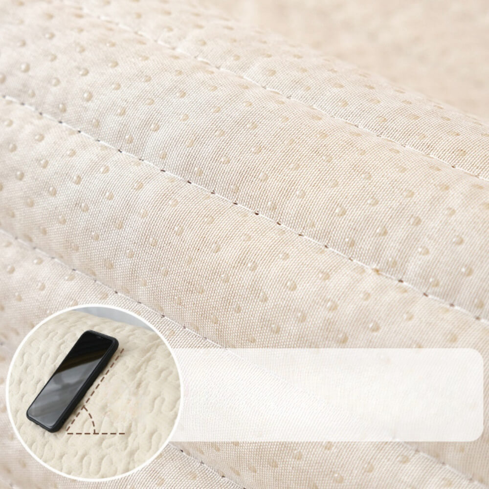 Corduroy Sofa Cushions for All Seasons, L-Shaped Sofa Compatible, Thickened Plush Back Towel Cover
