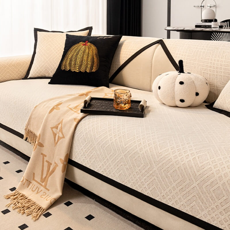 Housse de coussin de canapé en Chenille, universelle, antidérapante, quatre saisons, nouveauté 2023