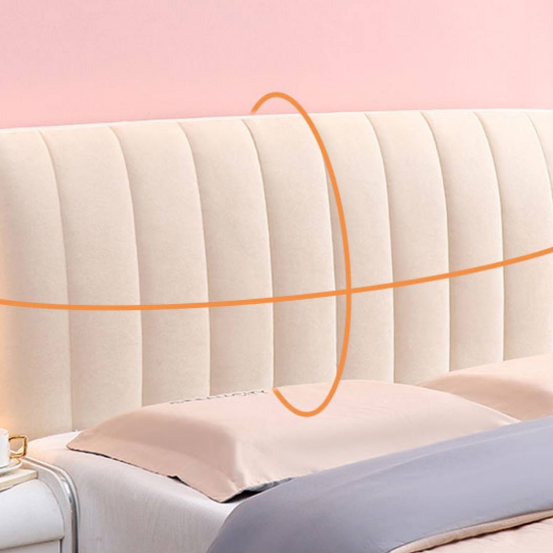 Thickened Laminated Cotton Bed Head Cover - Soft Package All-Inclusive Universal Dust Protection for Wooden Bed Backrest