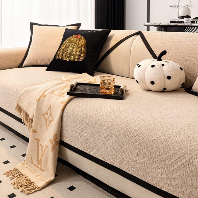 Housse de coussin de canapé en Chenille, universelle, antidérapante, quatre saisons, nouveauté 2023