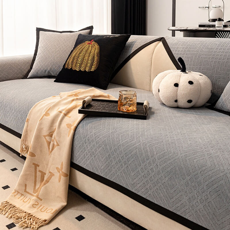Housse de coussin de canapé en Chenille, universelle, antidérapante, quatre saisons, nouveauté 2023