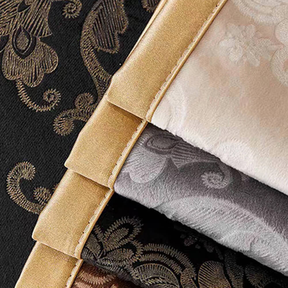 European Luxury Gold-Stamped Velvet Sofa Protector Cover - Anti-Slip Couch Mat