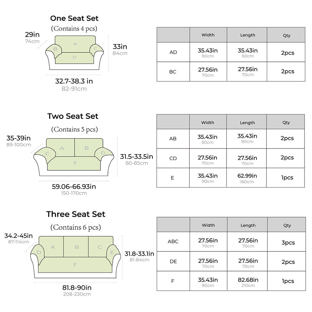 Cotton Plaid Anti-Scratch Sofa Cover