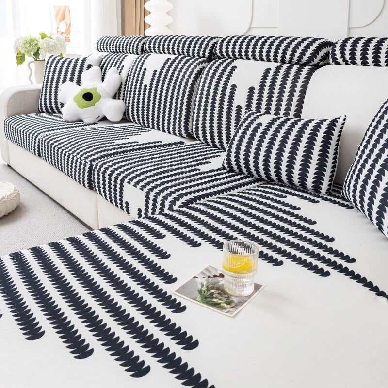 Non-Slip All-Inclusive Universal Ice Silk Sofa Cover, Comfortable, Dirt-Resistant, Anti-Cat Scratch Cushion