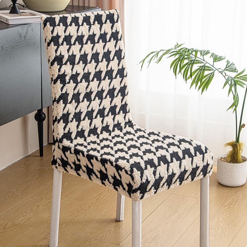Fall Thickened Plush Stool Cover, Lambswool Chair Cover