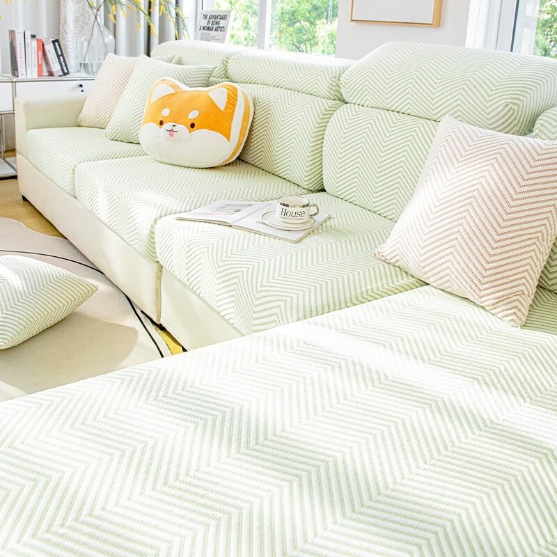 Summer Refreshing Stretch Non-Slip Cold Sofa Cover and Cushion
