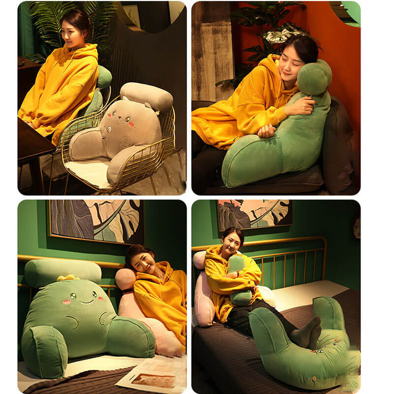 Carrot Shaped Cushion, Soft Backrest Pillow for Sofa and Bed