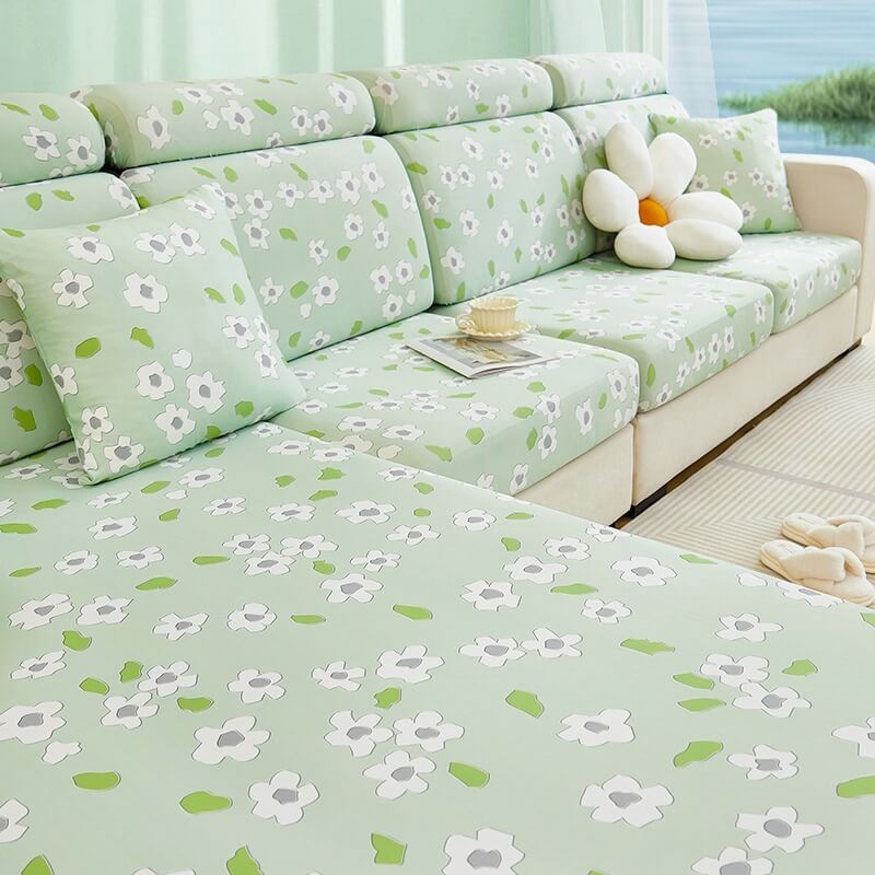 Anti-Cat Scratch Summer Ice Silk Sofa Cover Cushion