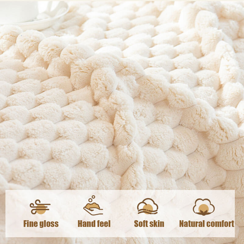 Thickened Plush Sofa Cover, Anti-Cat Scratch Cushion
