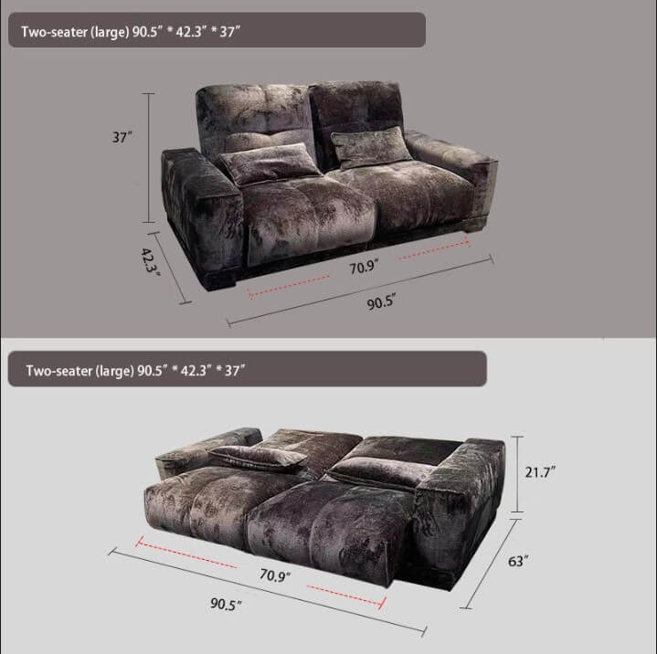 Lying flat electric sofa bed living room telescopic function sofa theater sofa
