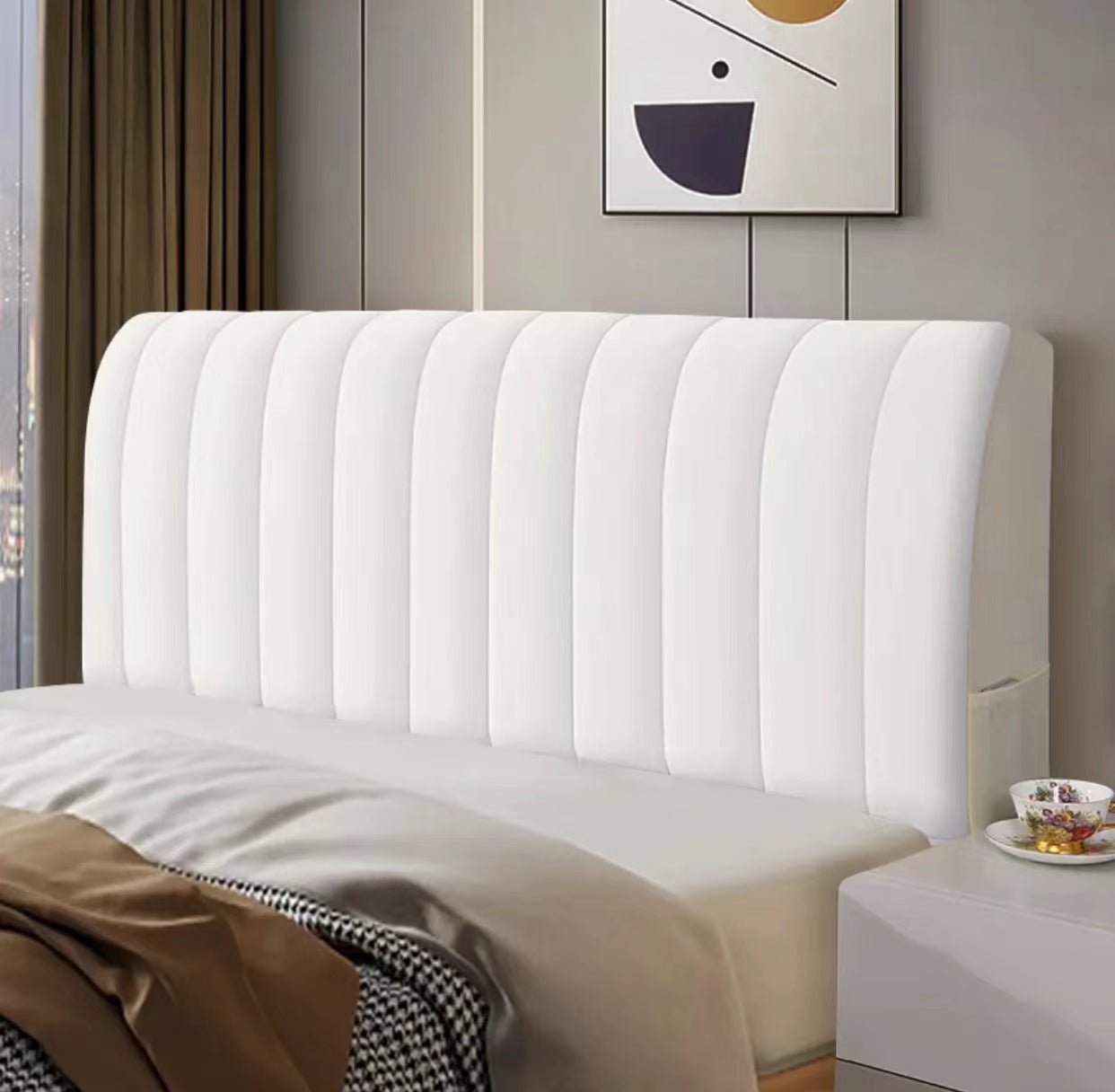 2023 models simple bed head cover full package thickened section - Flyrugss