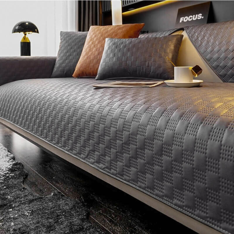 Waterproof Leathaire Fabric Sofa Cover, Furniture Protection Couch Cover