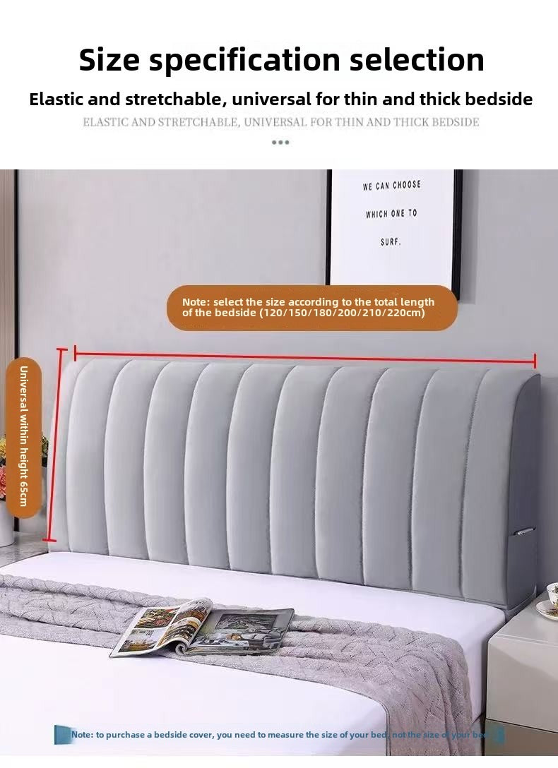 Simple Thickened Full-Package Bed Head Cover