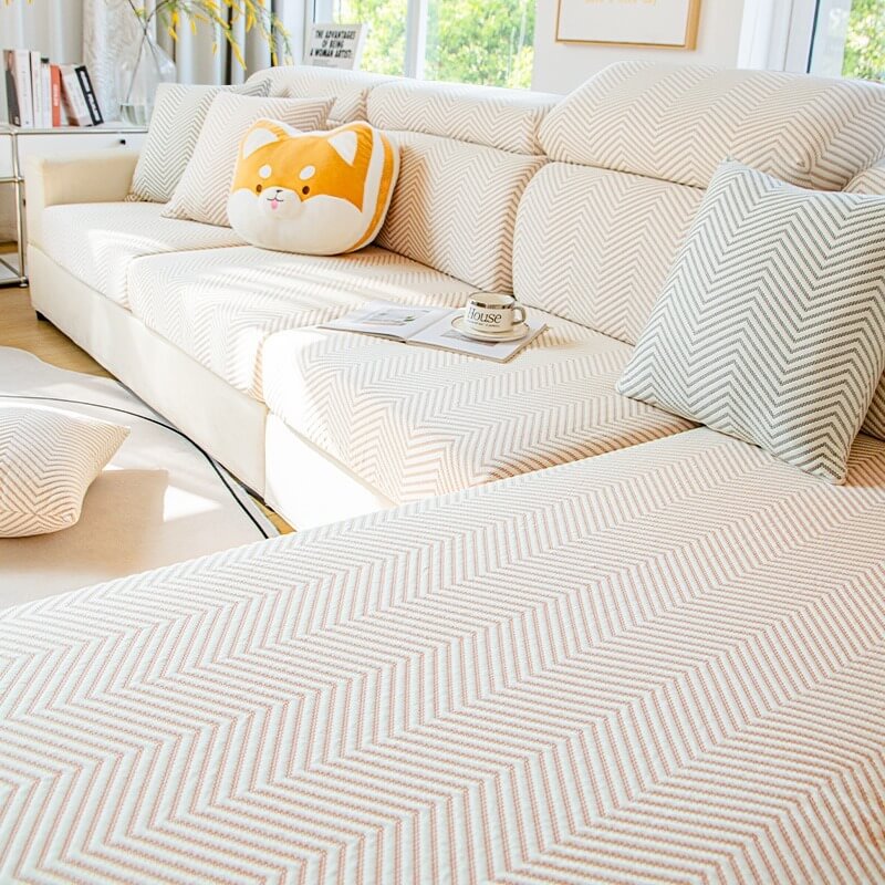 Summer Refreshing Stretch Non-Slip Cold Sofa Cover and Cushion