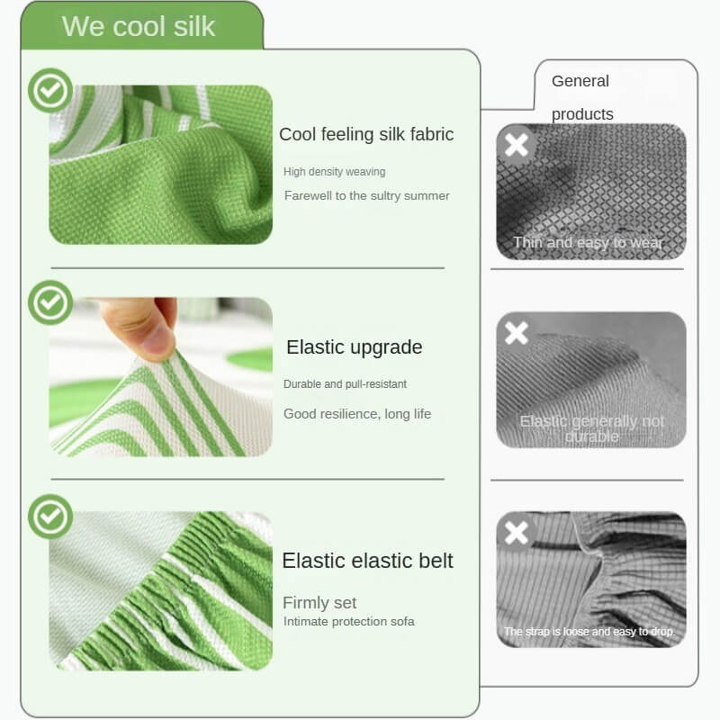 Summer Cool Feeling Anti-Cat Scratch Universal Sofa Cover