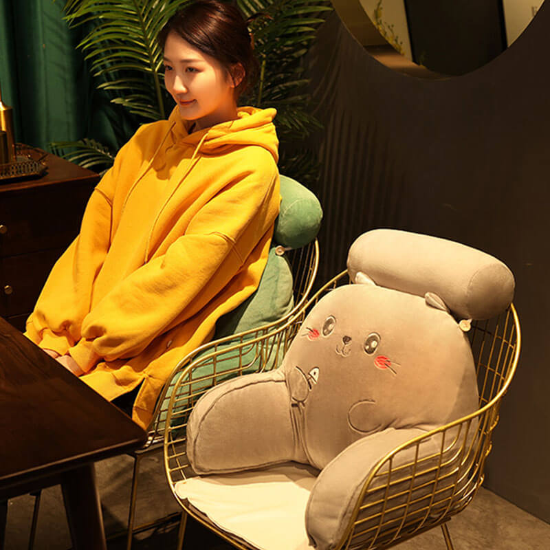 Carrot Shaped Cushion, Soft Backrest Pillow for Sofa and Bed