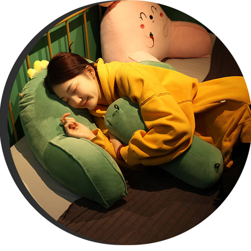 Carrot Shaped Cushion, Soft Backrest Pillow for Sofa and Bed