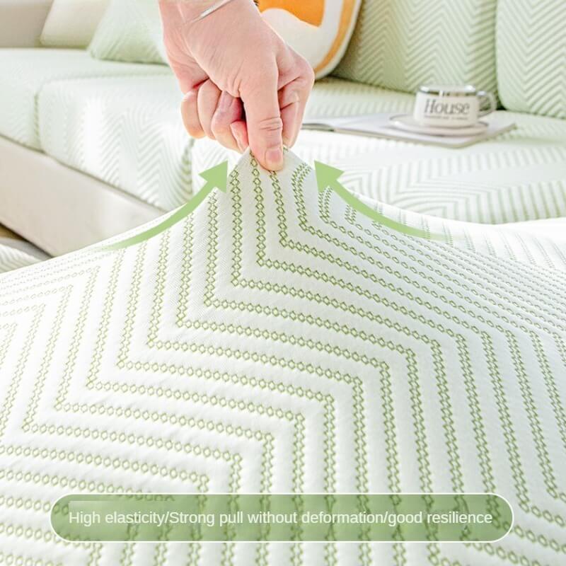 Summer Refreshing Stretch Non-Slip Cold Sofa Cover and Cushion