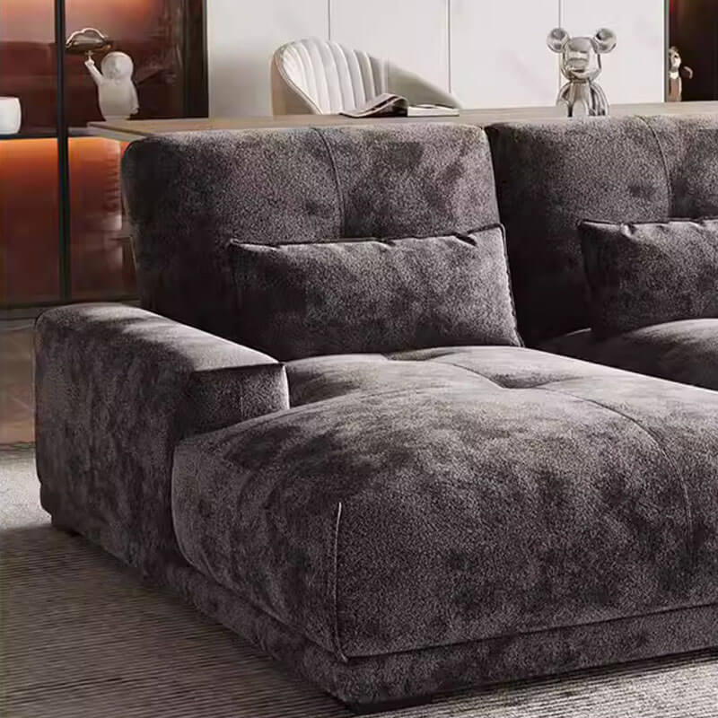 Lying flat electric sofa bed living room telescopic function sofa theater sofa