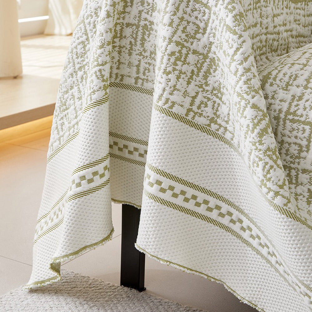 Four Seasons Universal Ice Silk Sofa Protector Cover - Cool Feeling Furniture Mat for All-Season Couch Protection