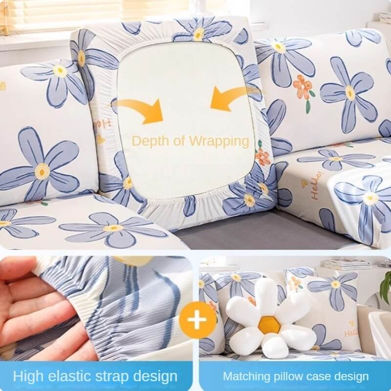 Summer Ice Silk Stretch Sofa Cover, Simple Modern, Universal Cushion