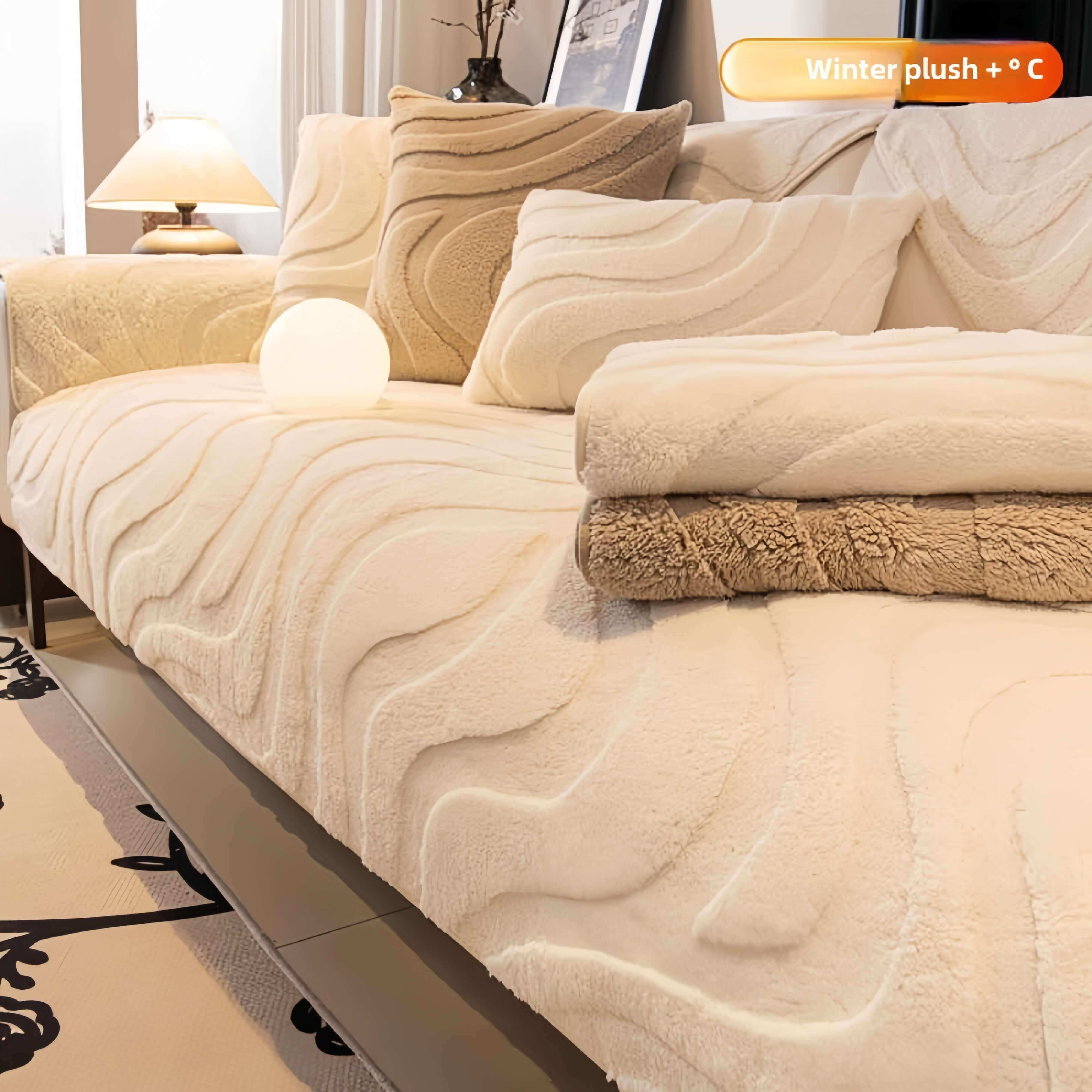 Autumn and Winter Thickened Plush Cushions