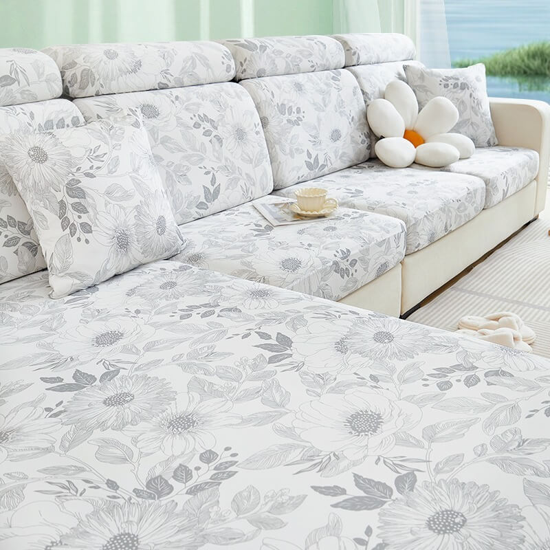 Anti-Cat Scratch Summer Ice Silk Sofa Cover Cushion