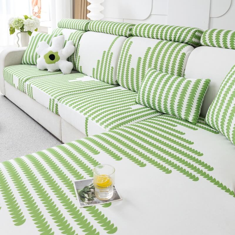 Non-Slip All-Inclusive Universal Ice Silk Sofa Cover, Comfortable, Dirt-Resistant, Anti-Cat Scratch Cushion