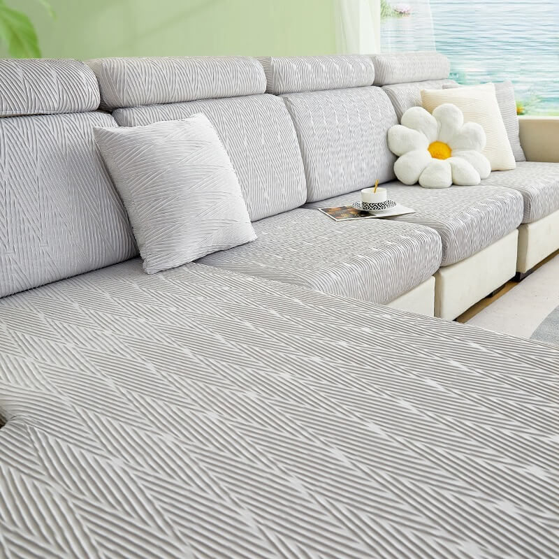 Simple Modern Summer Non-Slip Ice Silk Sofa Cover, Living Room Decor