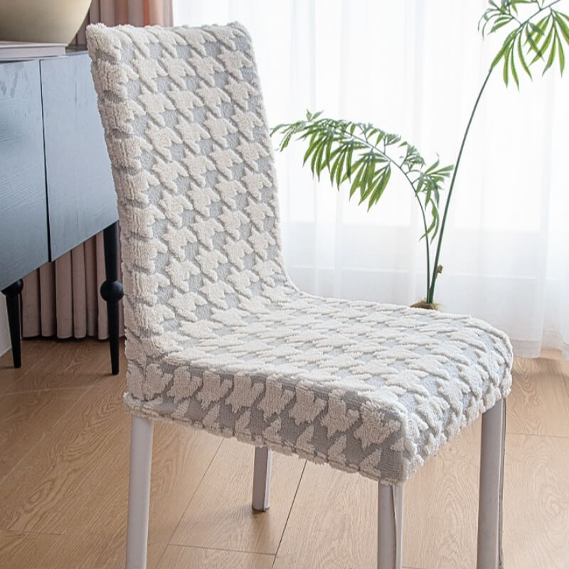 Fall Thickened Plush Stool Cover, Lambswool Chair Cover