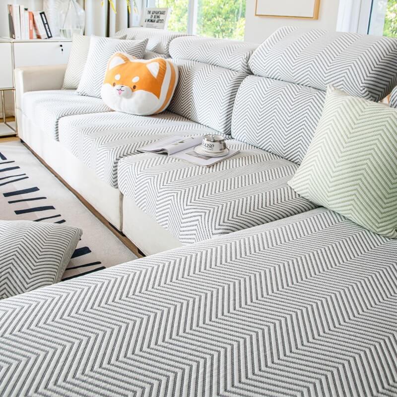 Summer Refreshing Stretch Non-Slip Cold Sofa Cover and Cushion
