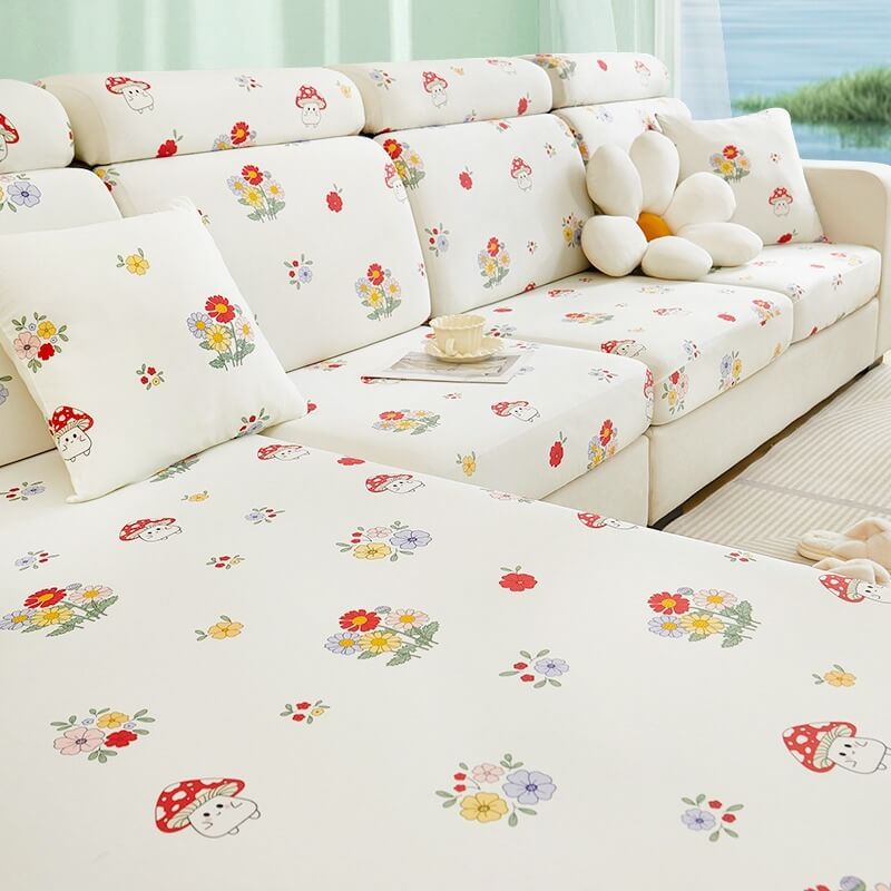 Anti-Cat Scratch Summer Ice Silk Sofa Cover Cushion