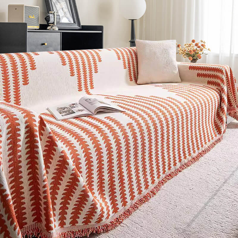 All-Season Chenille Fabric Double-Sided Anti-Scratch Sofa Cover, Home Decoration