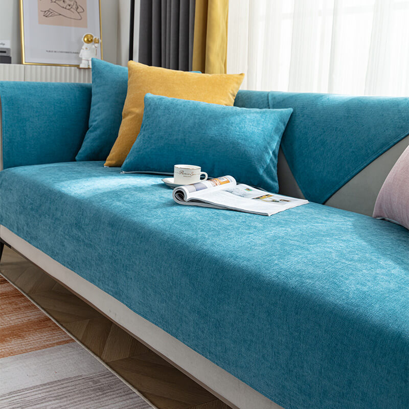 Vermilion Comfortable Chenille Sofa Protector Couch Cover