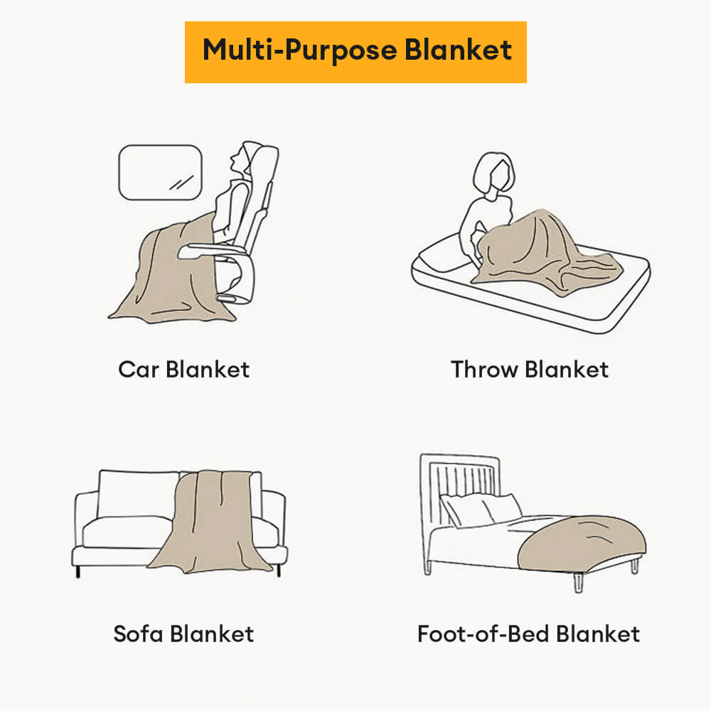 Cartoon Paw Print Chenille Anti-Scratch Sofa Throw Cover