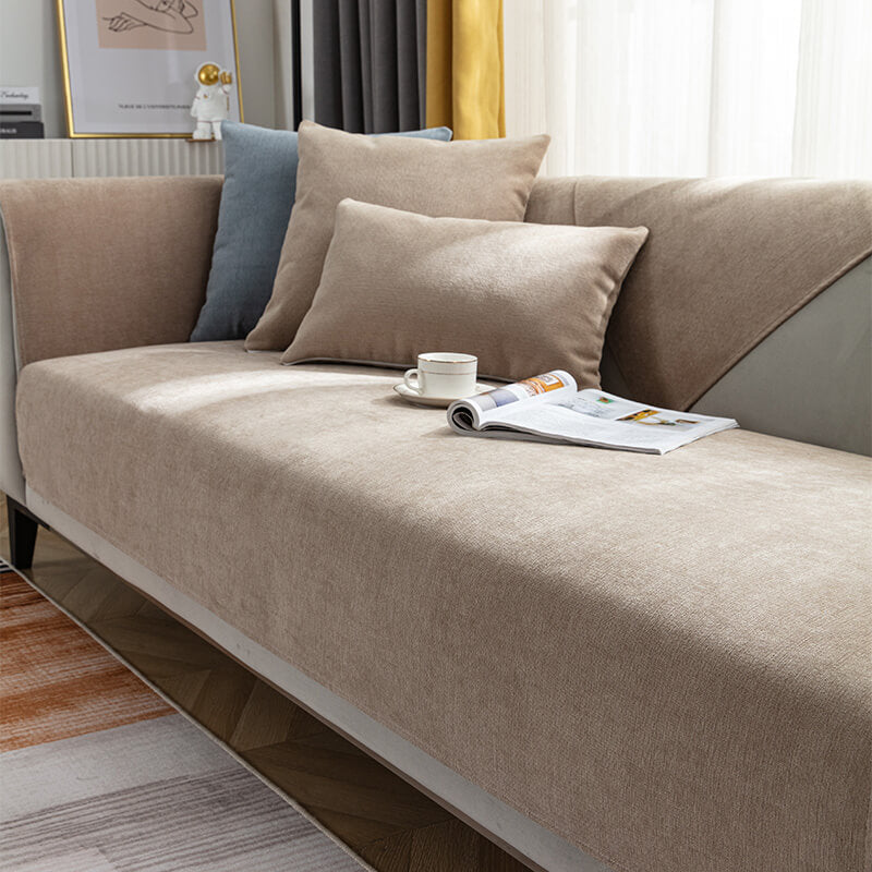 Vermilion Comfortable Chenille Sofa Protector Couch Cover