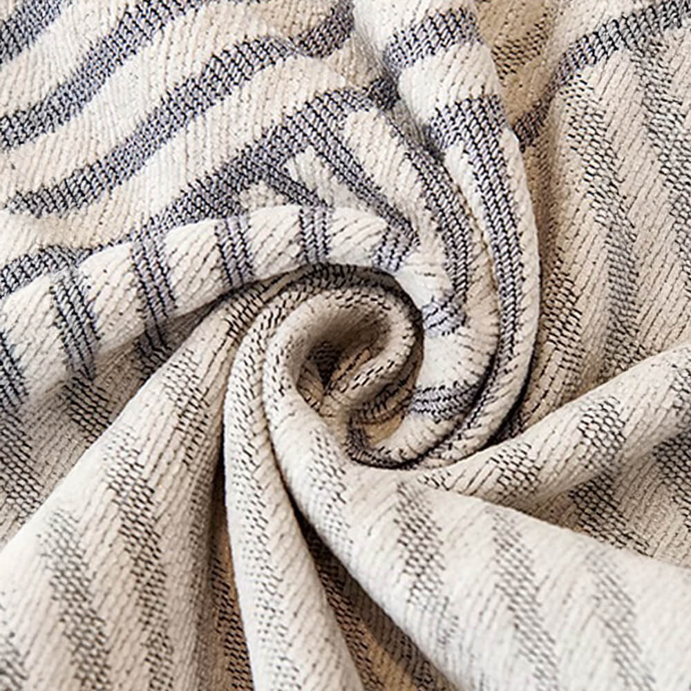 Classic Geometric Chenille Pattern Sofa Throw Cover