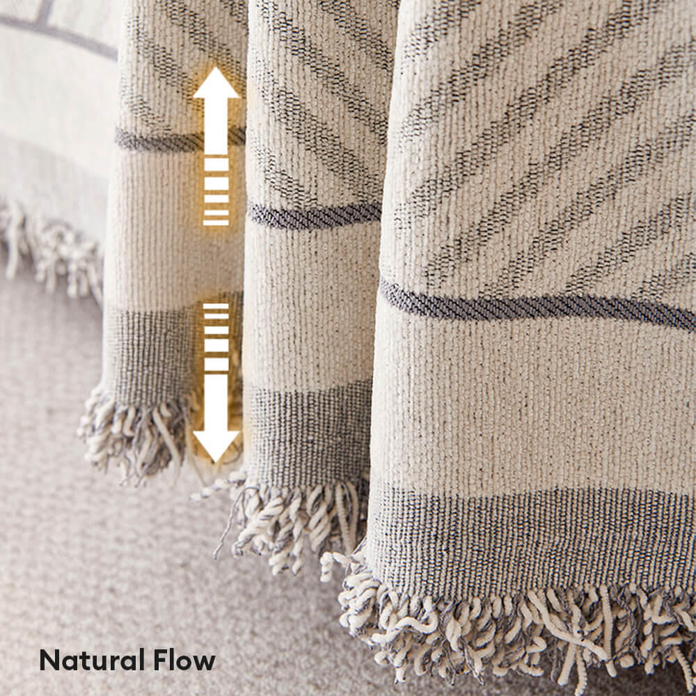 Classic Geometric Chenille Pattern Sofa Throw Cover
