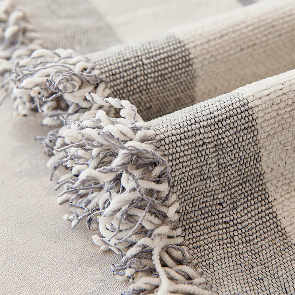 Classic Geometric Chenille Pattern Sofa Throw Cover