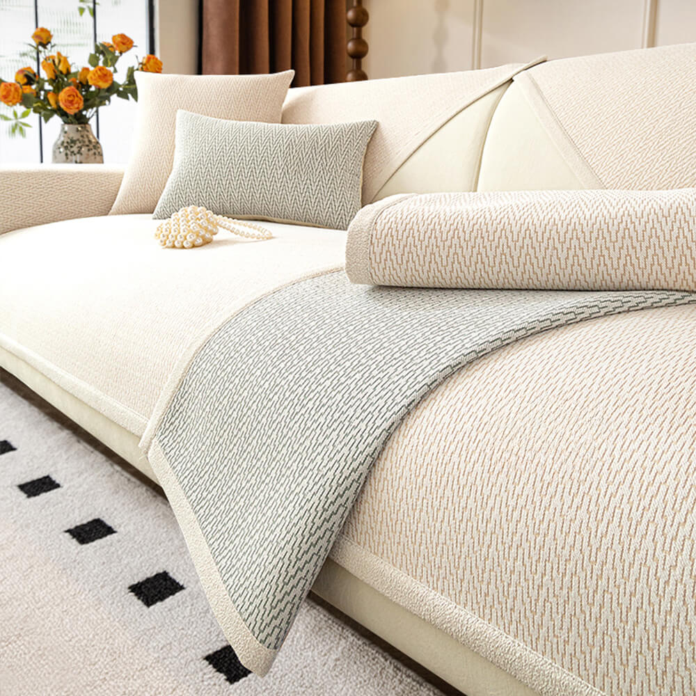 Chenille Minimalist Anti-Slip Cat Scratch-Resistant Sofa Cover