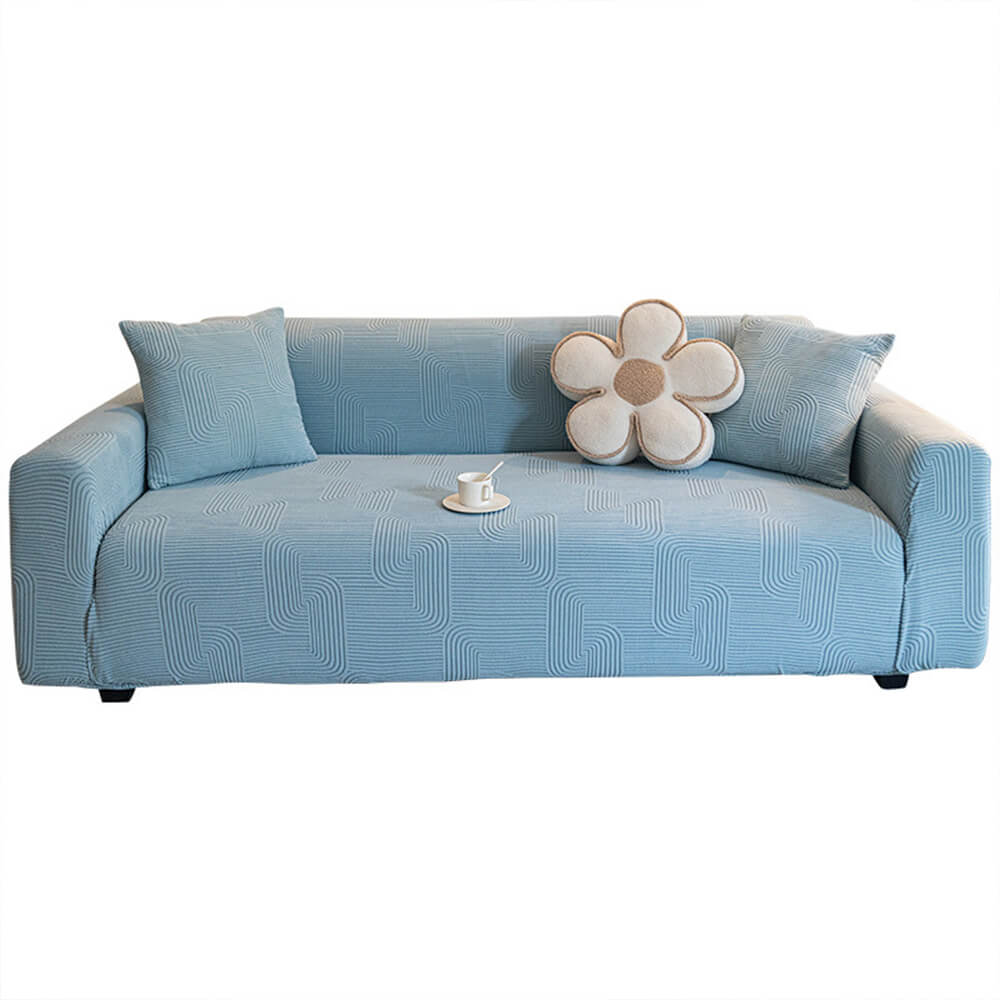 All-Season Polar Fleece Elastic Full-Wrap Anti-Scratch Sofa Cover