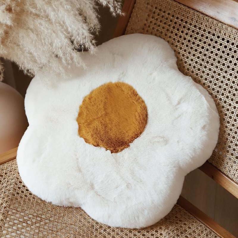 Tappetino per gatti in memory foam con motivo a girasole, cuscino per seduta